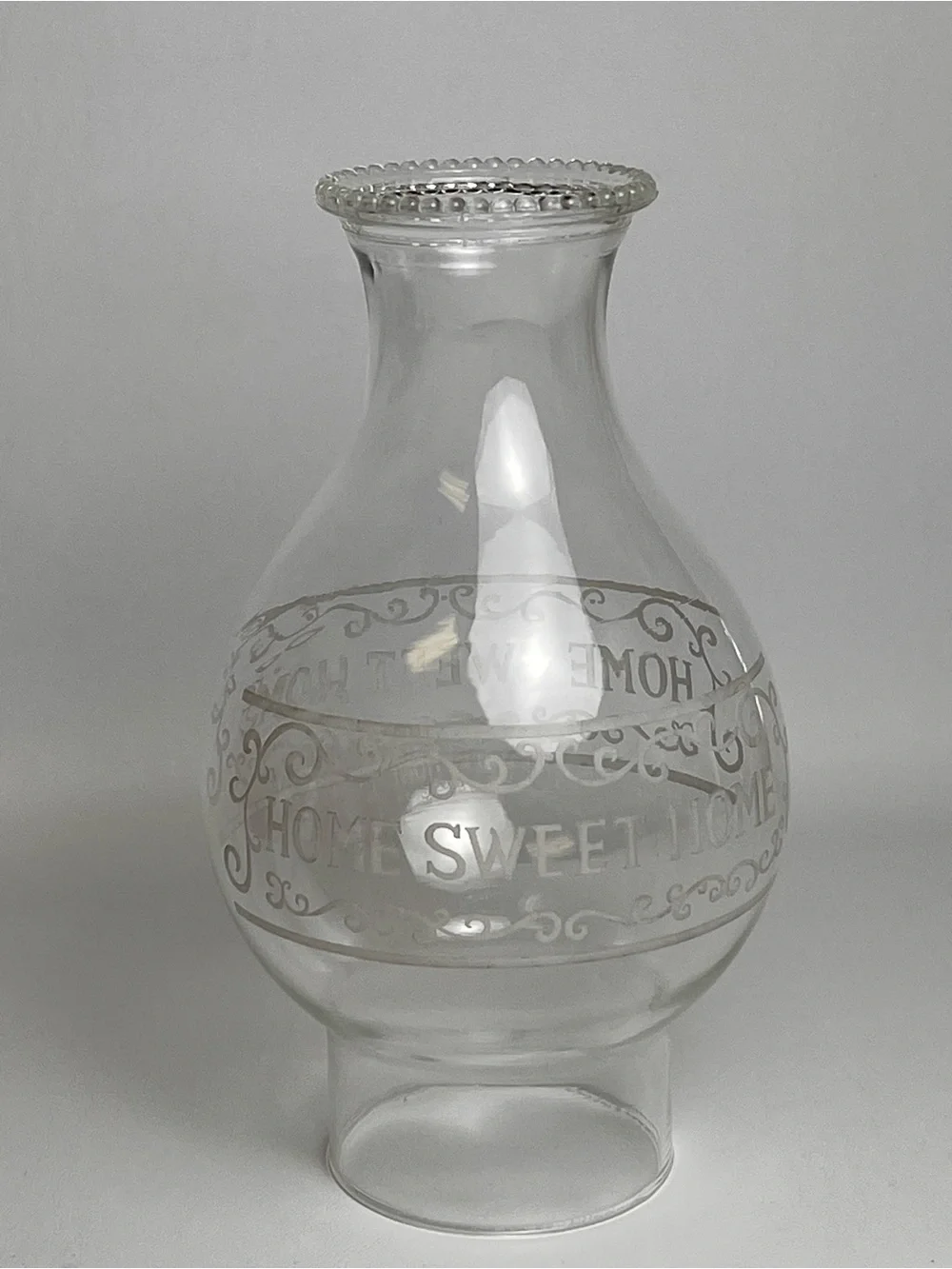 Home Sweet Home Borosilicate Kerosene Oil Lamp Chimney 3” x 8 3/4” - Picture 2 of 12